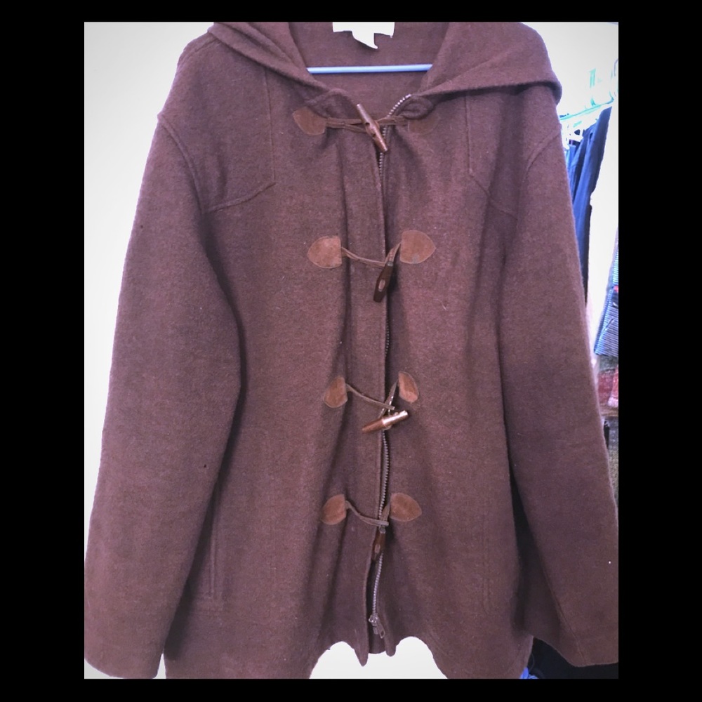 Jones New York boiled wool  hooded jackets 2x